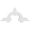 Ekena Millwork Ericson Architectural Grade PVC Gable Bracket, 60"W x 27 1/2"H x 6"D x 6"F, 11/12 Pitch GBP060X28X0606ERI00 - alternate 4